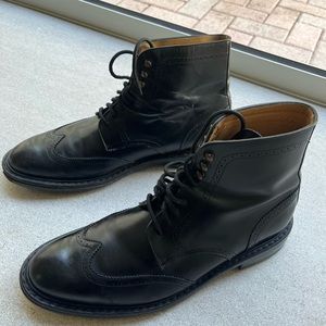 Jack Erwin Black Carter Boots Good Year Welt size 10.5US